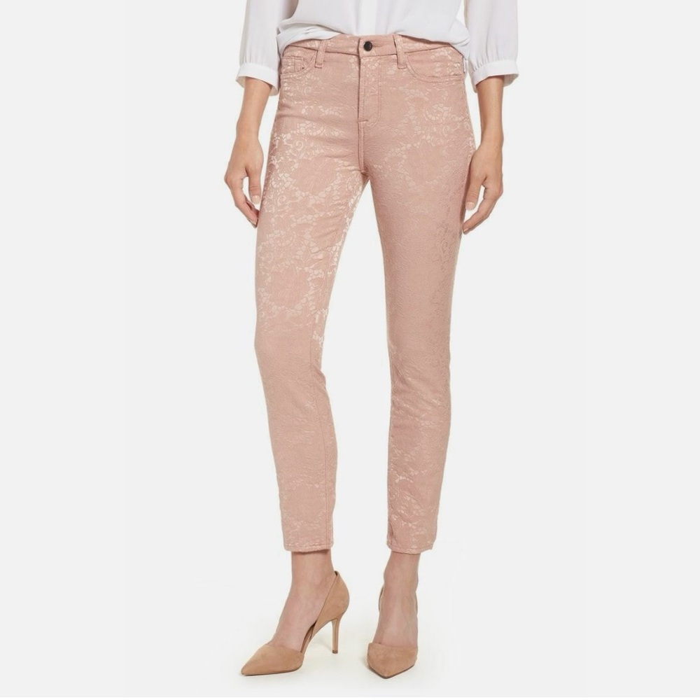JEN7 by 7 For All Mankind Jacquard Ankle Skinny Pants